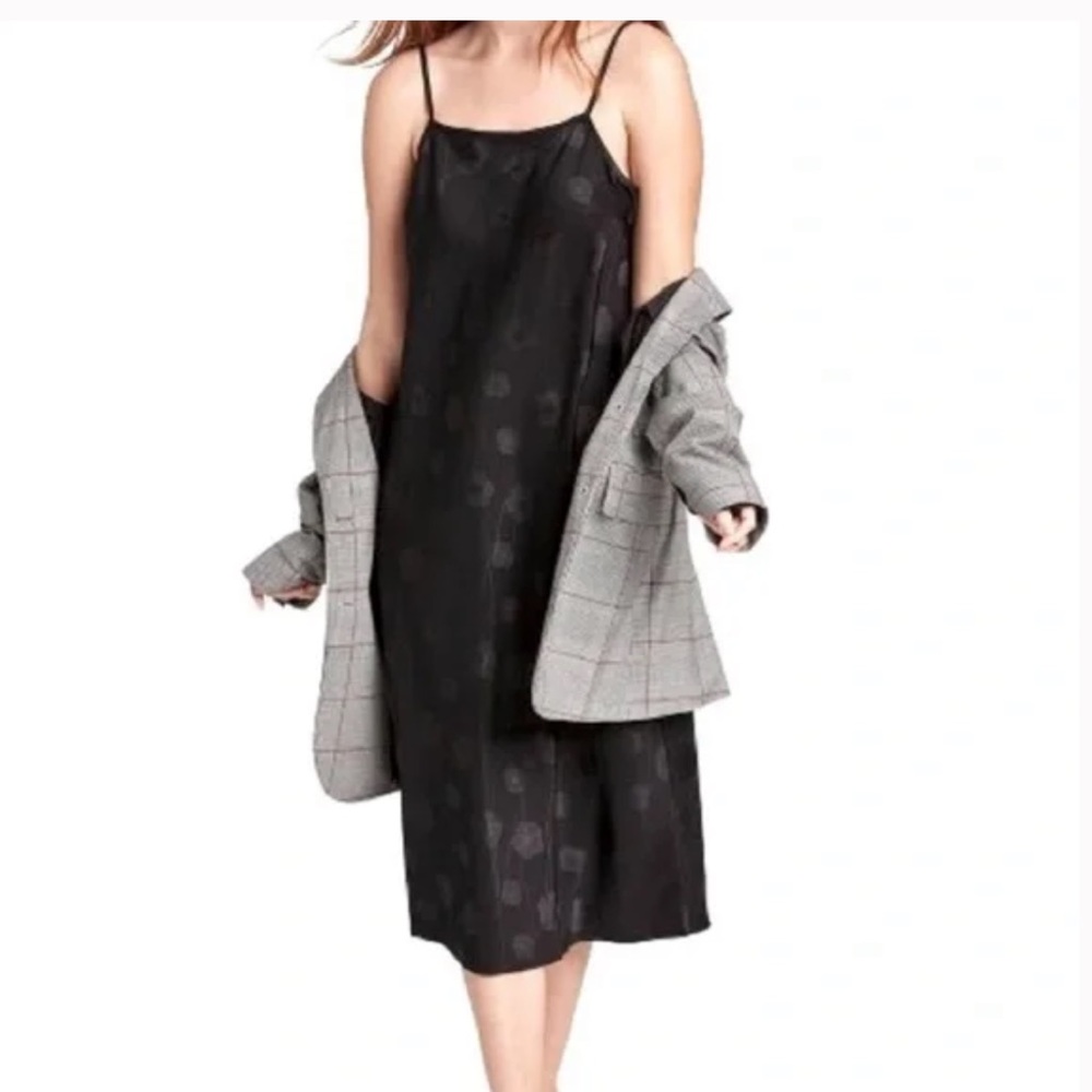 ANewDay Floral Black Slip Dress